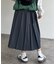 プリーツミディスカート
