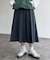 プリーツミディスカート
