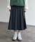 プリーツミディスカート