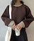 ぽこぽこスポンジ配色ニットプルオーバー