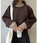 ぽこぽこスポンジ配色ニットプルオーバー