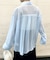 袖ボタンスリットシアーシャツ