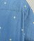 総花刺繍デニムシャツ