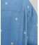 総花刺繍デニムシャツ