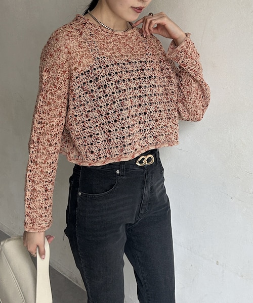 モールメッシュプルオーバー セール】メッシュプルオーバー_長袖（Tシャツ/カットソー）｜A