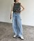 ハートジャガードボーダーノースリプルオーバー