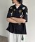 ドビーアソート刺繍開襟シャツ