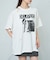 【RAY CASSIN】ダメージプリントルーズTシャツ