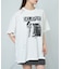 【RAY CASSIN】ダメージプリントルーズTシャツ