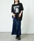 【RAY CASSIN】ダメージプリントルーズTシャツ