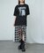 【RAY CASSIN】ダメージプリントルーズTシャツ