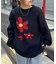 お花ジャガードBIGニット