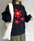 お花ジャガードBIGニット