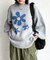 お花ジャガードBIGニット