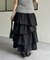 ランダムティアードタフタスカート