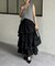 ランダムティアードタフタスカート
