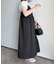 エンボス刺繍ギャザー切替キャミワンピース