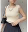 裏リブスクエアネックノースリニット