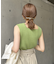 裏リブスクエアネックノースリニット