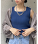 裏リブスクエアネックノースリニット