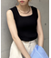 裏リブスクエアネックノースリニット