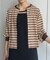 インナーセットワッフルボーダーカーディガン