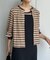 インナーセットワッフルボーダーカーディガン