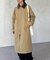 襟配色ステンカラーコート
