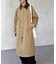 襟配色ステンカラーコート