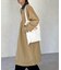 襟配色ステンカラーコート