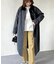 襟配色ステンカラーコート