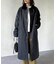 襟配色ステンカラーコート