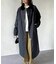 襟配色ステンカラーコート
