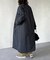 襟配色ステンカラーコート