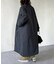 襟配色ステンカラーコート