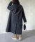 襟配色ステンカラーコート