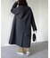 襟配色ステンカラーコート