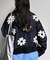 お花メッシュニット