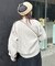 バックカラースウェットライクニット