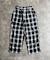 【ふわもこ】チェックイージーパンツ
