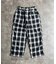 【ふわもこ】チェックイージーパンツ
