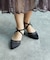 【オケージョン】シアーメッシュ切替パンプス