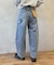 カーブペインターデニムパンツ