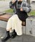【ユニセックス】ブークレグラデーションニットカーディガン