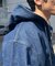 デニムフードジャケット