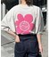 立体ぷくぷく花ロゴTシャツ