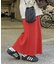 【新色追加】【高身長サイズあり】リブナロースカート