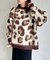 シャギーレオパードニットプルオーバー