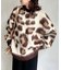 シャギーレオパードニットプルオーバー