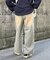 オーバーダイデニムワイドパンツ